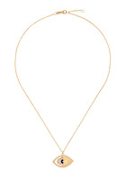 Eye On Biladi Pendant Necklace, 18k Yellow Gold with Lapis & Diamond